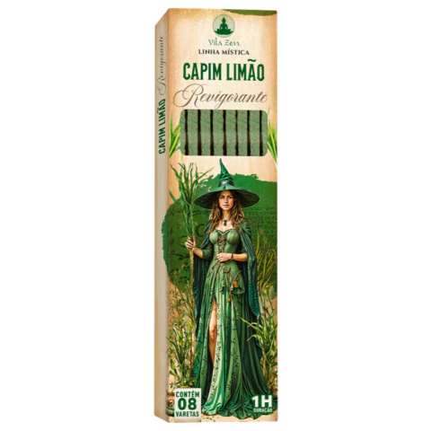 Capim Limão - Incenso Natural Vila Zen Linha Mística das Bruxas