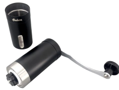 Molinillo Manual Hudson Acero Inox Negro - Almacen Cafetero