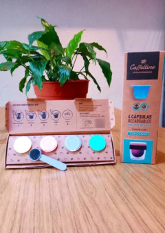 Nespresso 4 Capsulas Recargables Cafe Caffettino - comprar online