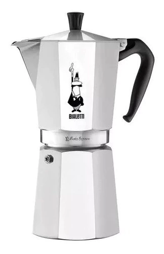 Cafetera Bialetti Moka Express 12 Tazas Aluminio Italianana