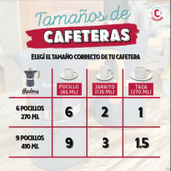 Cafetera Italiana Hudson 6 Tazas Manual Plateada Para Cafe - comprar online