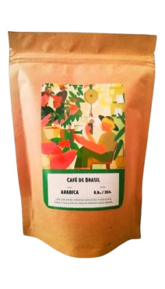 Cafe Tostado Brasil X 250g Natural Almacen Cafetero