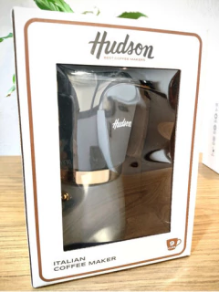 Imagen de Cafetera Aluminio Hudson Gris Estilo Italiana 9 Tazas Cafe