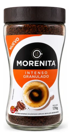 Café Instantáneo Granulado Morenita Intenso Frasco 170g