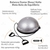 MEIA BOLA BOSU BALANCE DOME COM BOMBA VOLLO