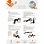 BOLA SUÍÇA PARA PILATES E YOGA GYM BALL COM BOMBA 55CM VOLLO - loja online