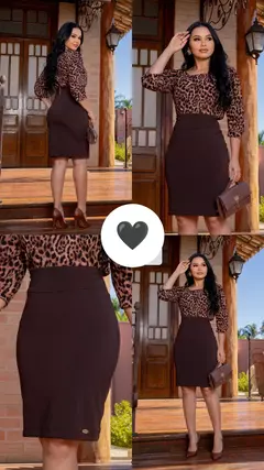 Imagem do Saia Rosane Maria Amore Marrom