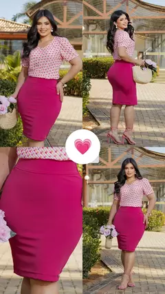 Imagem do Saia Rosane Maria Amore Pink