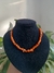 Choker escallas Nácar Naranja