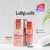 Embalagem do gel lubrificante Soft Love Uau sabor Morango com Champanhe, 60ml, destacando suas características e informações do produto.