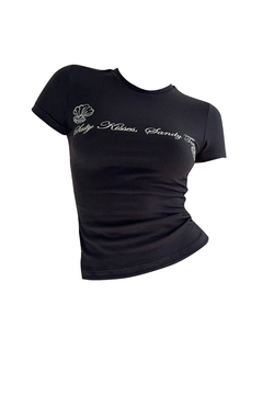 Baby Tee Sandy negra - comprar online