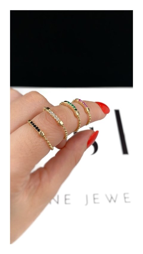 Anillo Happiness Rubí