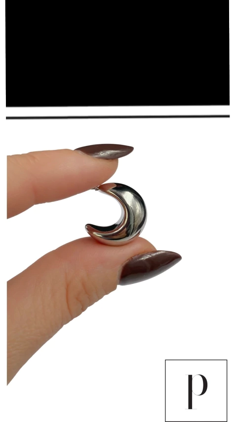 Argolla Luna Acero - comprar online