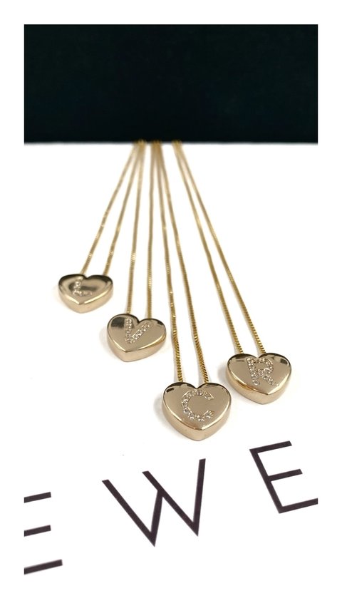 Collar Inicial Corazón