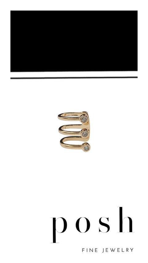 Ear Cuff Triple Argollitas - comprar online