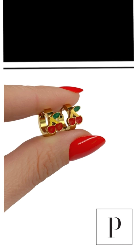 Argolla Lucie Cherry Acero - comprar online