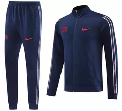 Conjunto Tech Fleece Nike - Azul e Vermelho