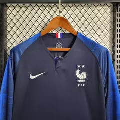 Camisa França Home 2018 Retrô Copa do Mundo - Manga Longa na internet