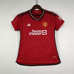 Camisa Manchester United Home 23/24 - Torcedor Adidas Feminina - Vermelho