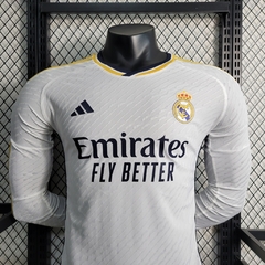 Camisa Real Madrid Manga Longa 23/24 Jogador Adidas Masculina - Branca - comprar online