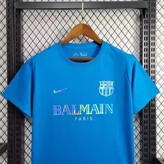 Camisa Barcelona + Balmain 24/25- Edição especial - Azul na internet
