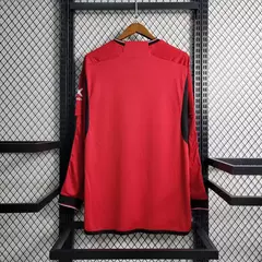 Camisa Manchester United Manga Longa Home 23/24 - Torcedor Adidas Masculino - Vermelho na internet