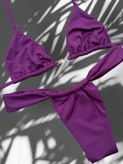 Bikini Cortininha Sol com Calcinha Cortininha Açaí - comprar online