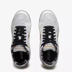 Imagem do Chuteira de Futsal Joma Top Flex Rebound - Branco/Preto/Dourado