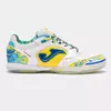 Joma Top Flex Futsal - Branco e Amarelo