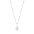 Colar Pingente Oval Cristal