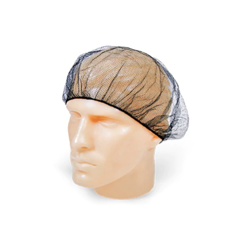 Kit Touca Descartável Preta Nylon com 100 unidades