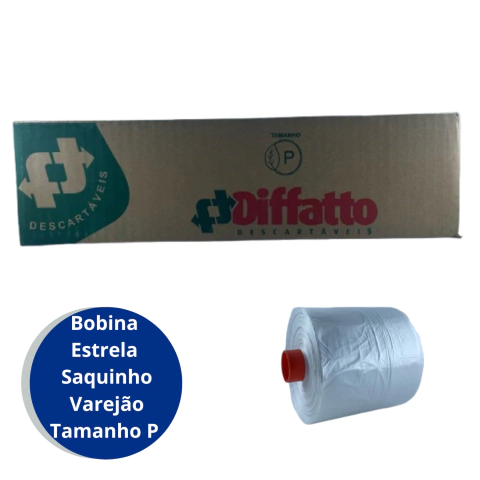 Bobina Estrela Saquinho Varejão Tamanho P