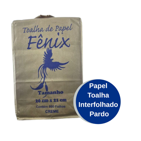 Papel Toalha Interfolhado Pardo 800 un