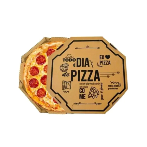 Caixa de Pizza Oitavada Papelão 40 cm com 25 un - comprar online