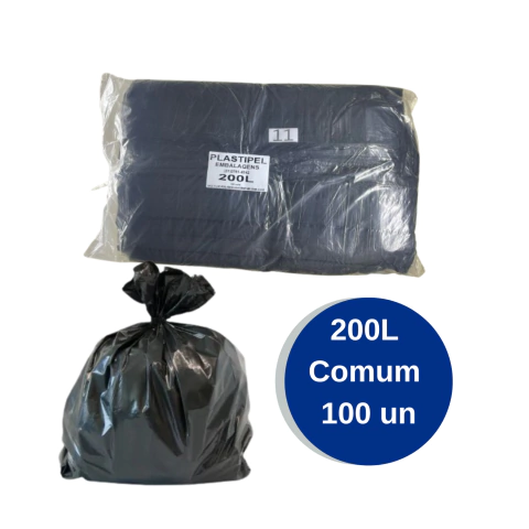 Saco de Lixo 200 Litros com 100 unidades