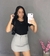 Short saia cinza