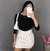 Short saia risca de giz - loja online