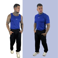 kit Camiseta + Regata Copa Azul na internet