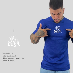 Camiseta Azul VAI BRASIL - GAMÔ STORE