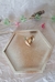 Bandeja Hexagonal Branco com Cobre para apoio de vela, chave, planta, joia, cristal, copo.