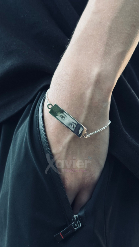 Pulseira Fotogravada com OLHAR