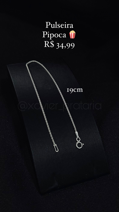 Pulseira pipoca fina
