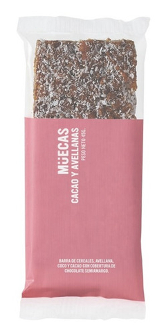 Barrita De Cereal Muecas Cacao Avellanas Y Coco De 45 G