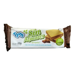 Oblea Rellena Tym Chocolate X 63g| Dietética| Sin Azúcar