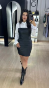 Vestido Eco Couro
