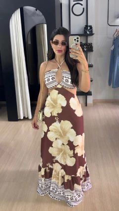 VESTIDO ESTAMPADO LONGO 04 - loja online