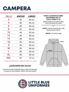 Campera Hoodie - Little Blue