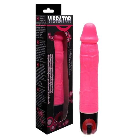 Pênis Vibrador 24 X 3,8Cm Color Baile
