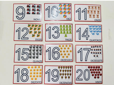Cards dos números