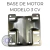 Base de motor D'Santis modelo 3 CV, pé de aço para fixação de motor elétrico